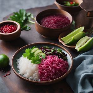 Xôi Gấc - Vietnamese Red Sticky Rice