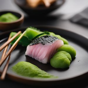 Zunda Mochi with Matcha Drizzle