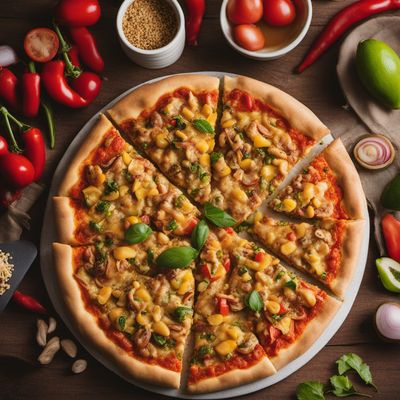 Ackee and Saltfish Pizza