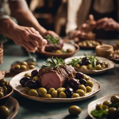 Agnello con le olive