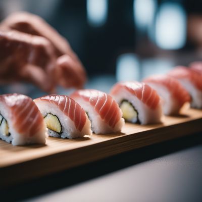 Aji nigiri sushi