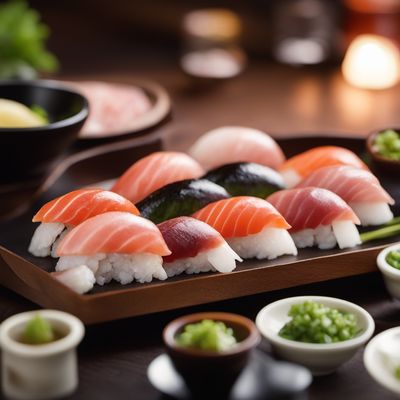 Aji nigiri sushi