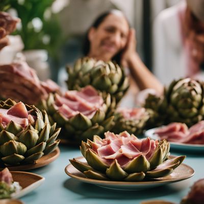 Alcachofas con jamón