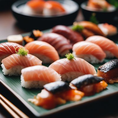 Anago nigiri sushi