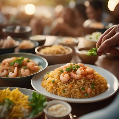 Arroz con camarones