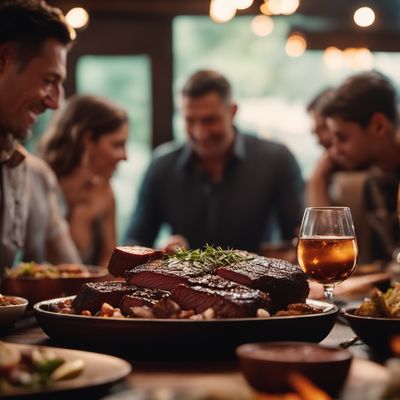 Asado con cuero