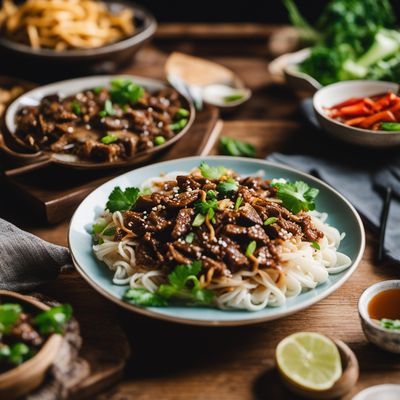 Beef chow fun