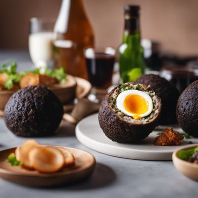 Black Pudding Scotch Egg