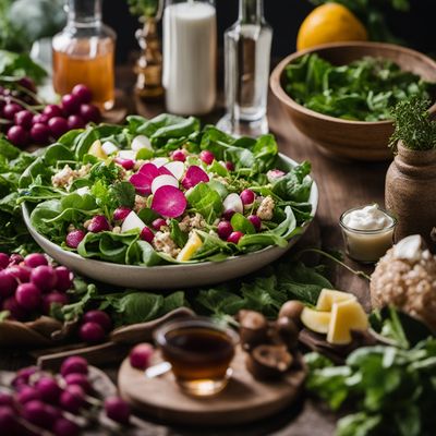 Blomkålsalat med reddik