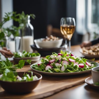 Blomkålsalat med reddik