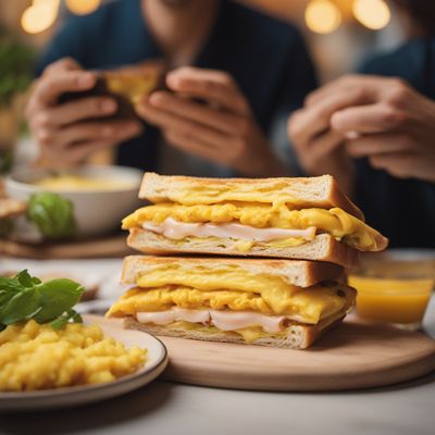 Bocadillo de tortilla francesa