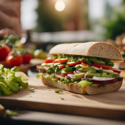 Bocadillo de verduras