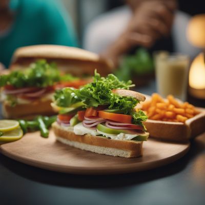 Bocadillo de verduras