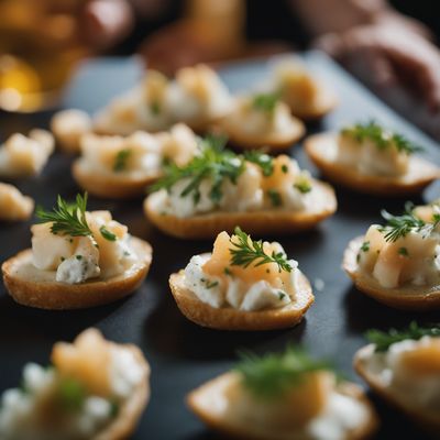 Brandade de morue canapés