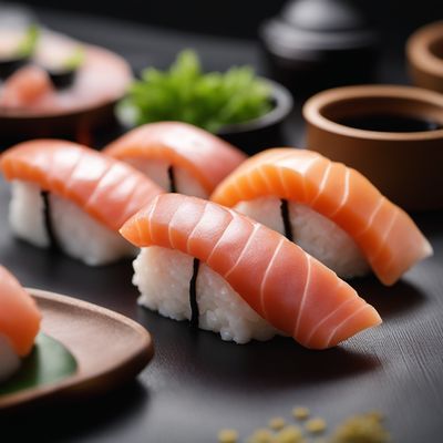 Buri nigiri sushi