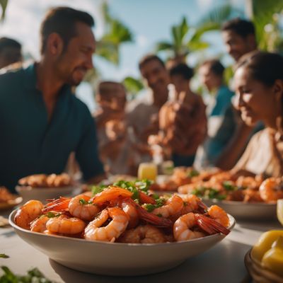 Camarones en salsa de tamarindo