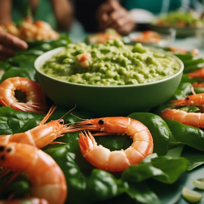 Camarones en verde