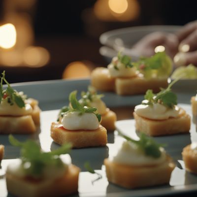 Canapés Cabillaud