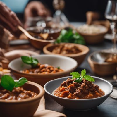 Capunti con ragù d'agnello