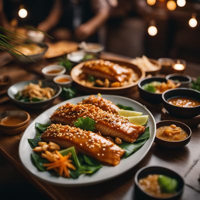 Carp in Ginger Sesame Sauce