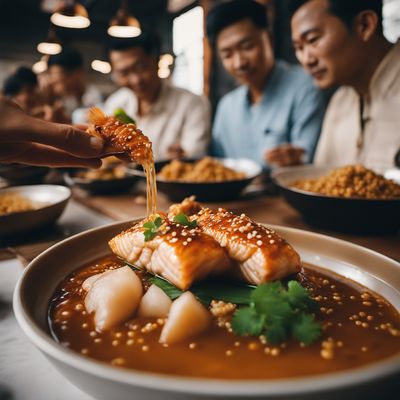 Carp in Ginger Sesame Sauce