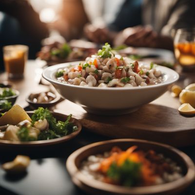 Ceviche de champignones