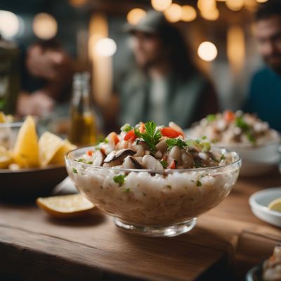 Ceviche de champignones