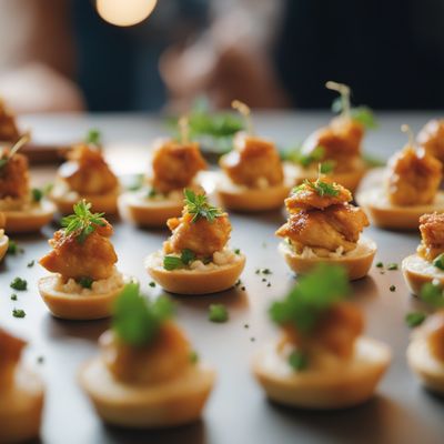 Chicken canapés