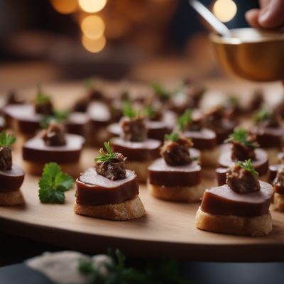 Chicken liver canapés