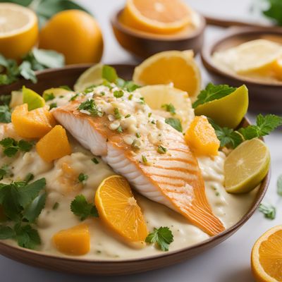 Citrus Baked Fish in Coconut Cream