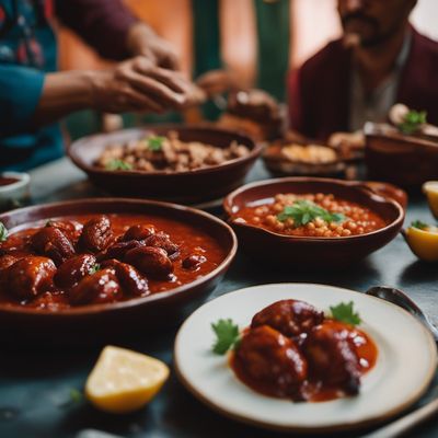 Codornices en salsa de guajillo