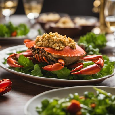 Crab Stuffed with Crayfish