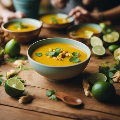 Curried Coconut and Lime Gourd Soup