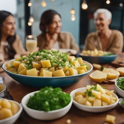 Ensalada de patatas con atún