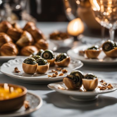 Escargots aux noix