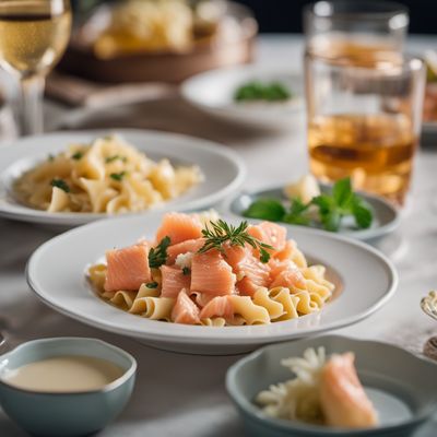 Farfalle con salmone e mascarpone