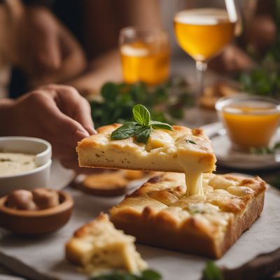 Focaccia di Recco col formaggio