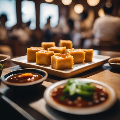 Fried Stuffed Bean Curd Paste