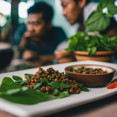 Fried Wild Rat with Basil