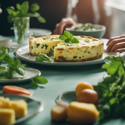 Frittata di ricotta e menta