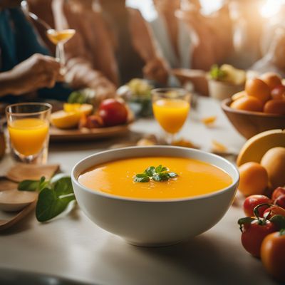 Gazpacho de mango