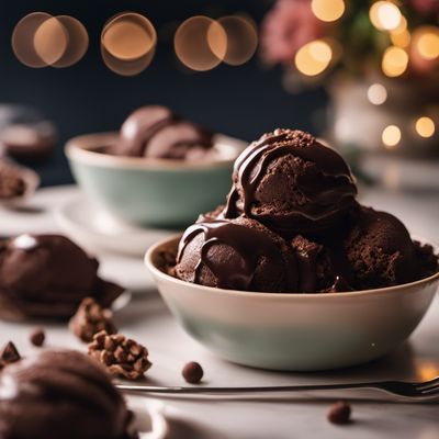 Gelato al cioccolato fondente