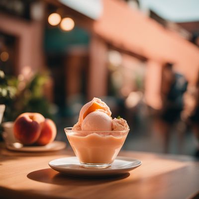 Gelato alla pesca