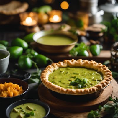 Green Chicken Curry Pie