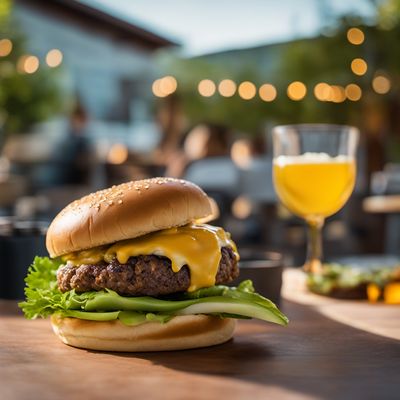 Green Chile Cheeseburger