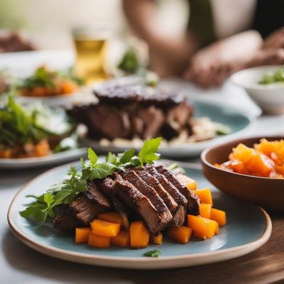 Grilled Boar with Papaya