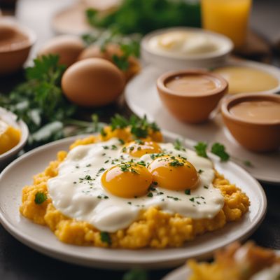 Huevos a la béchamel