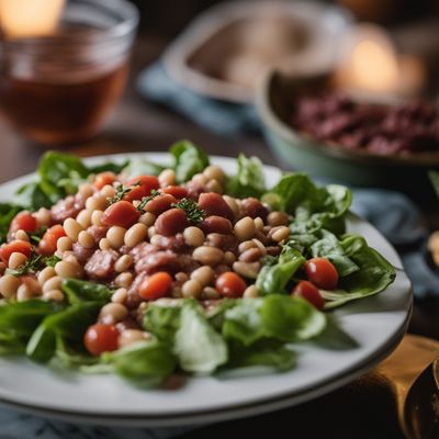 Insalata di tonno, fagioli e cipolla