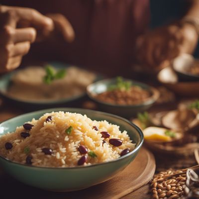 Judías pintas con arroz