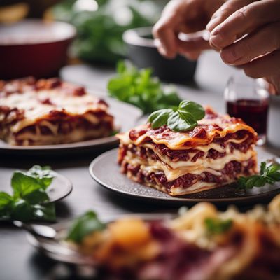 Lasagne radicchio e salsiccia